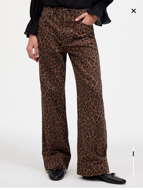 Madewell Denim - Madewell Low Slung Baggy Jeans Leopard